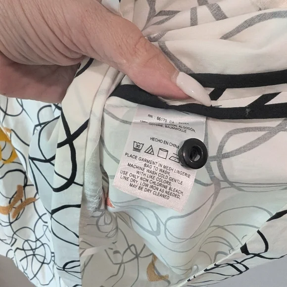 Maeve Black and Orange Skirt Knee-Length - Picture 7 of 9